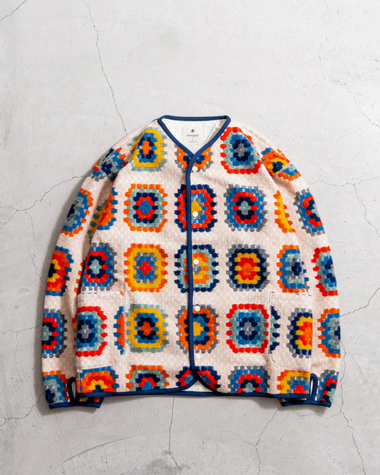 snow peak Wool Jacquard Cardigan