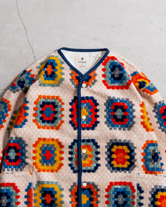 snow peak Wool Jacquard Cardigan