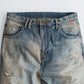 ANACHRONORM REMAKED WIDE 5P DENIM PANTS - LIGHT INDIGO