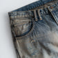 ANACHRONORM REMAKED WIDE 5P DENIM PANTS - LIGHT INDIGO