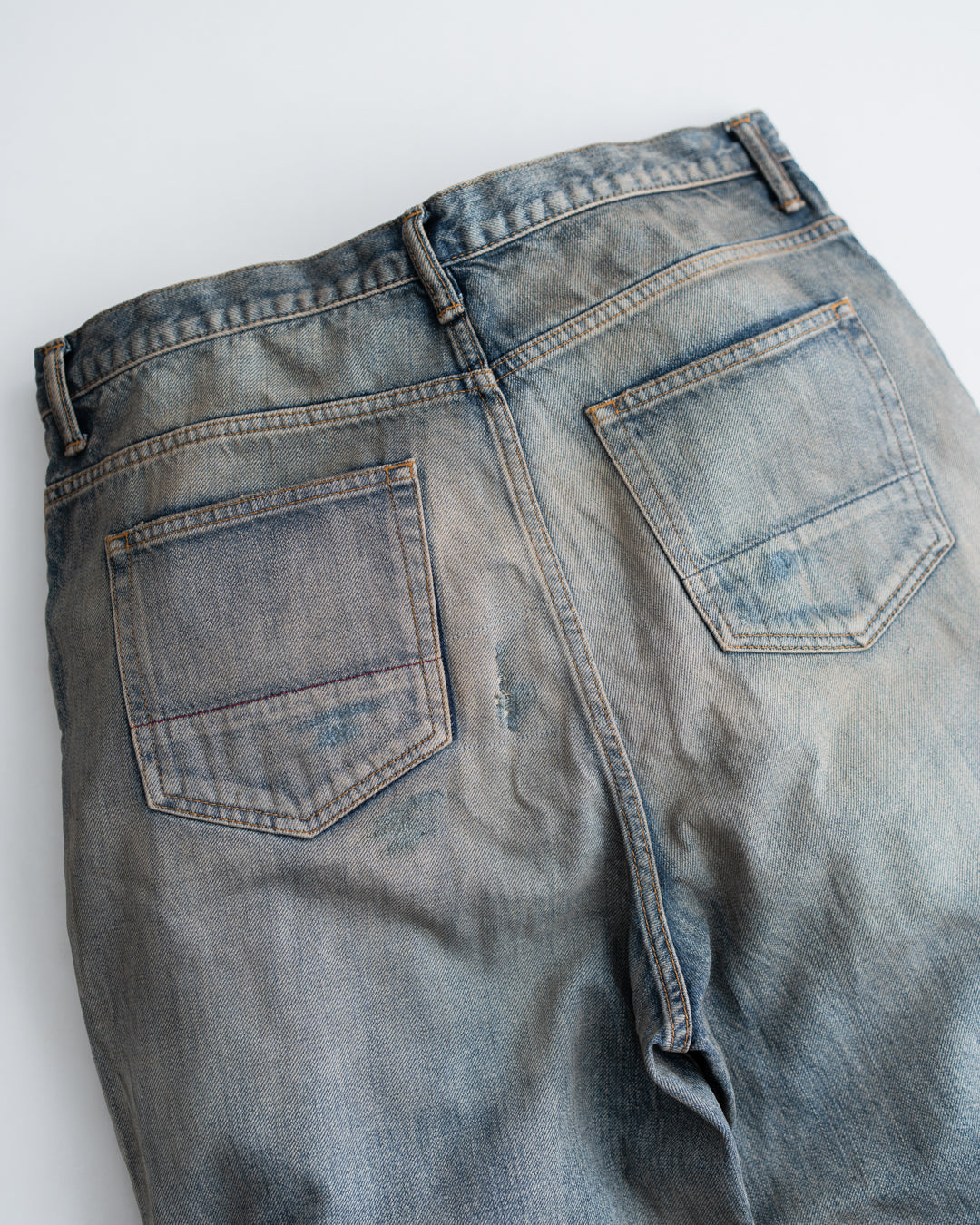 ANACHRONORM REMAKED WIDE 5P DENIM PANTS - LIGHT INDIGO