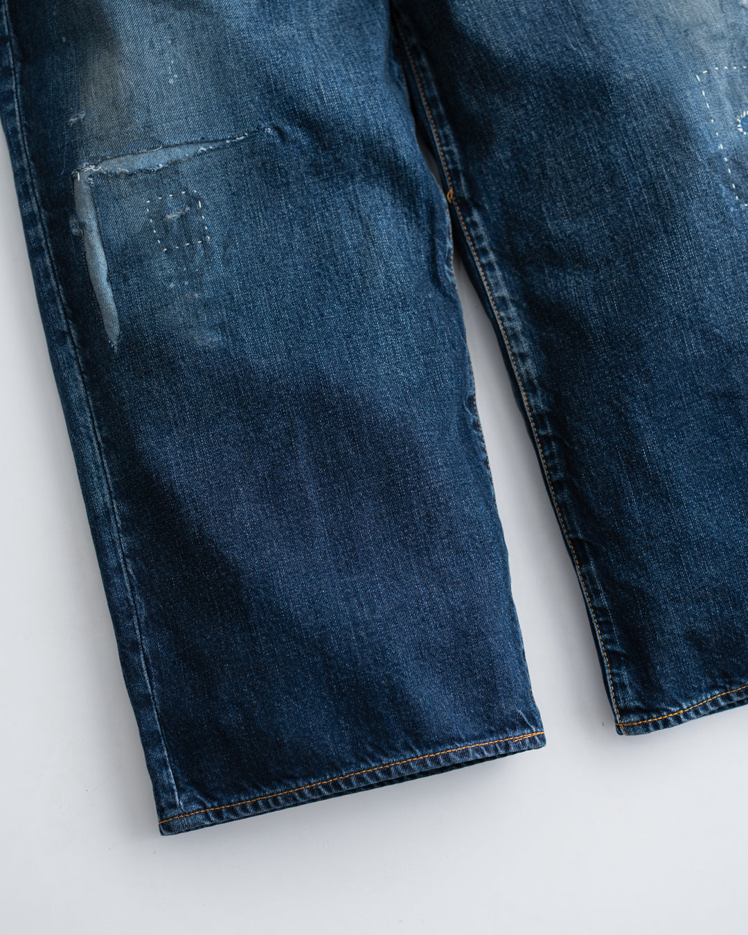 ANACHRONORM REMAKED WIDE 5P DENIM PANTS - DARK INDIGO
