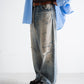 ANACHRONORM REMAKED WIDE 5P DENIM PANTS - LIGHT INDIGO