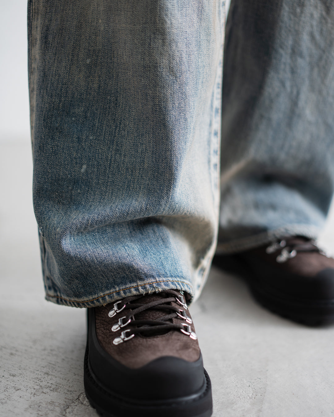 ANACHRONORM REMAKED WIDE 5P DENIM PANTS - LIGHT INDIGO