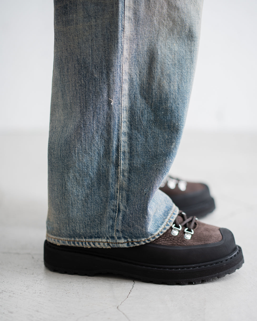 ANACHRONORM REMAKED WIDE 5P DENIM PANTS - LIGHT INDIGO