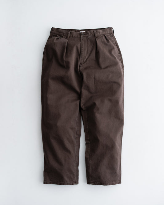 [9.19 sat 12:00 Release] FOUNDOUR COTTON WIDE TUCK CHINOS