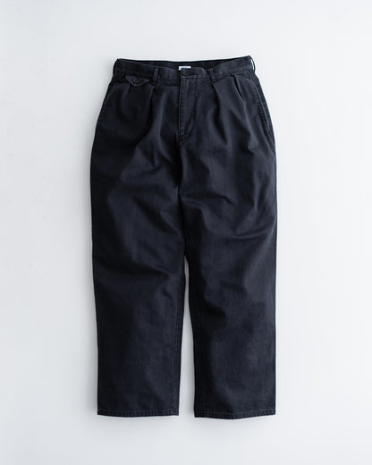 [9.19 sat 12:00 Release] FOUNDOUR COTTON WIDE TUCK CHINOS