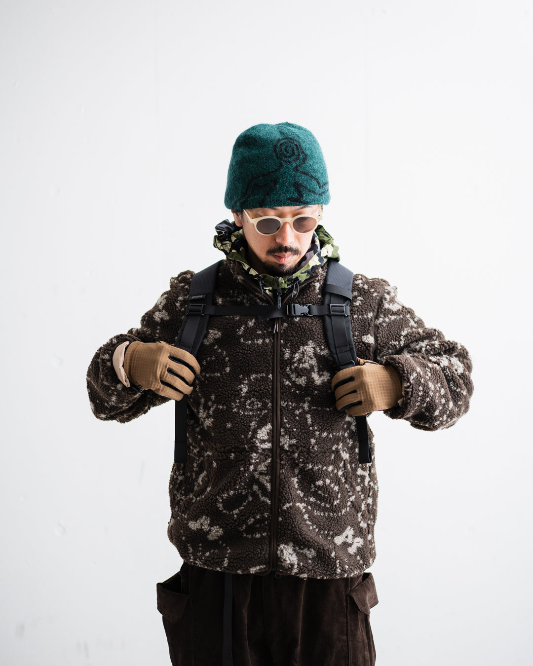 [9.17 thu 0:00 Release] Hiking Patrol PRINT FLEECE JACKET