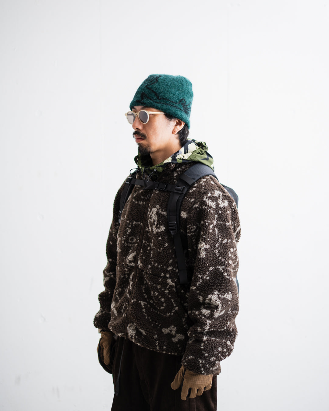 [9.17 thu 0:00 Release] Hiking Patrol PRINT FLEECE JACKET