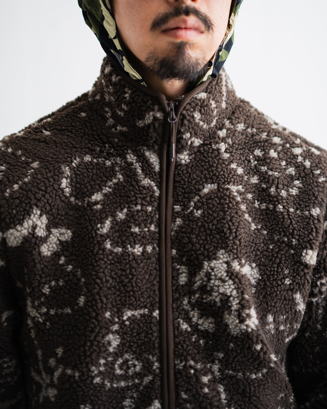 [9.17 thu 0:00 Release] Hiking Patrol PRINT FLEECE JACKET