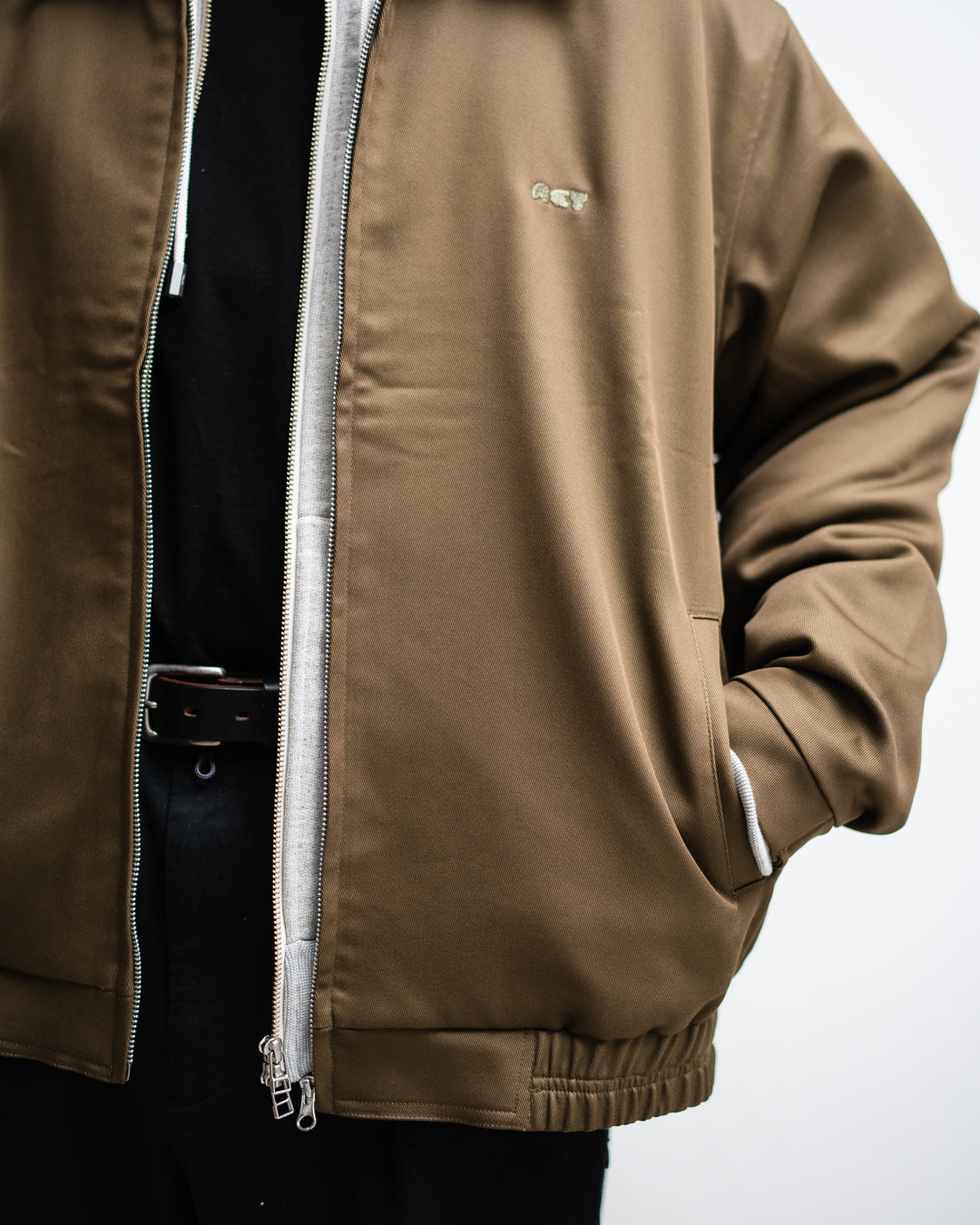 （値下）Acy ナイロンジャケット サイズ03 ベージュ　エーシー Acy - NYLON ANORAK 