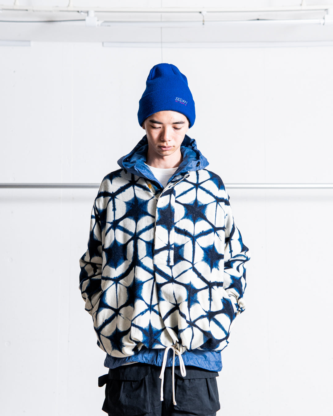 norbit Uneven dyed print pullover shirt