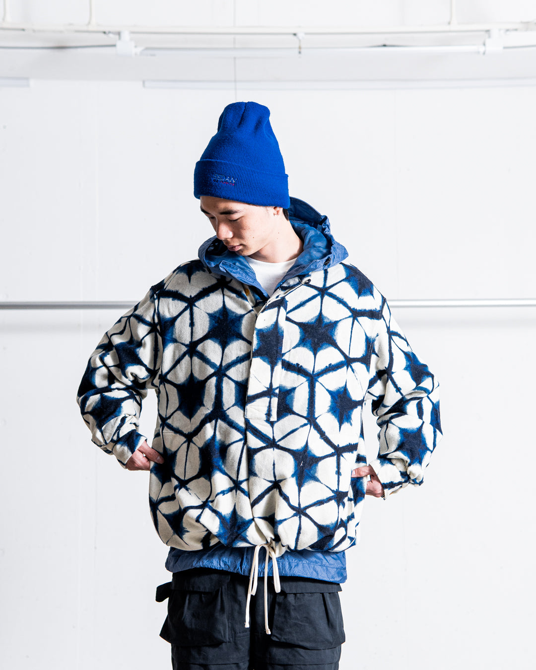 norbit Uneven dyed print pullover shirt