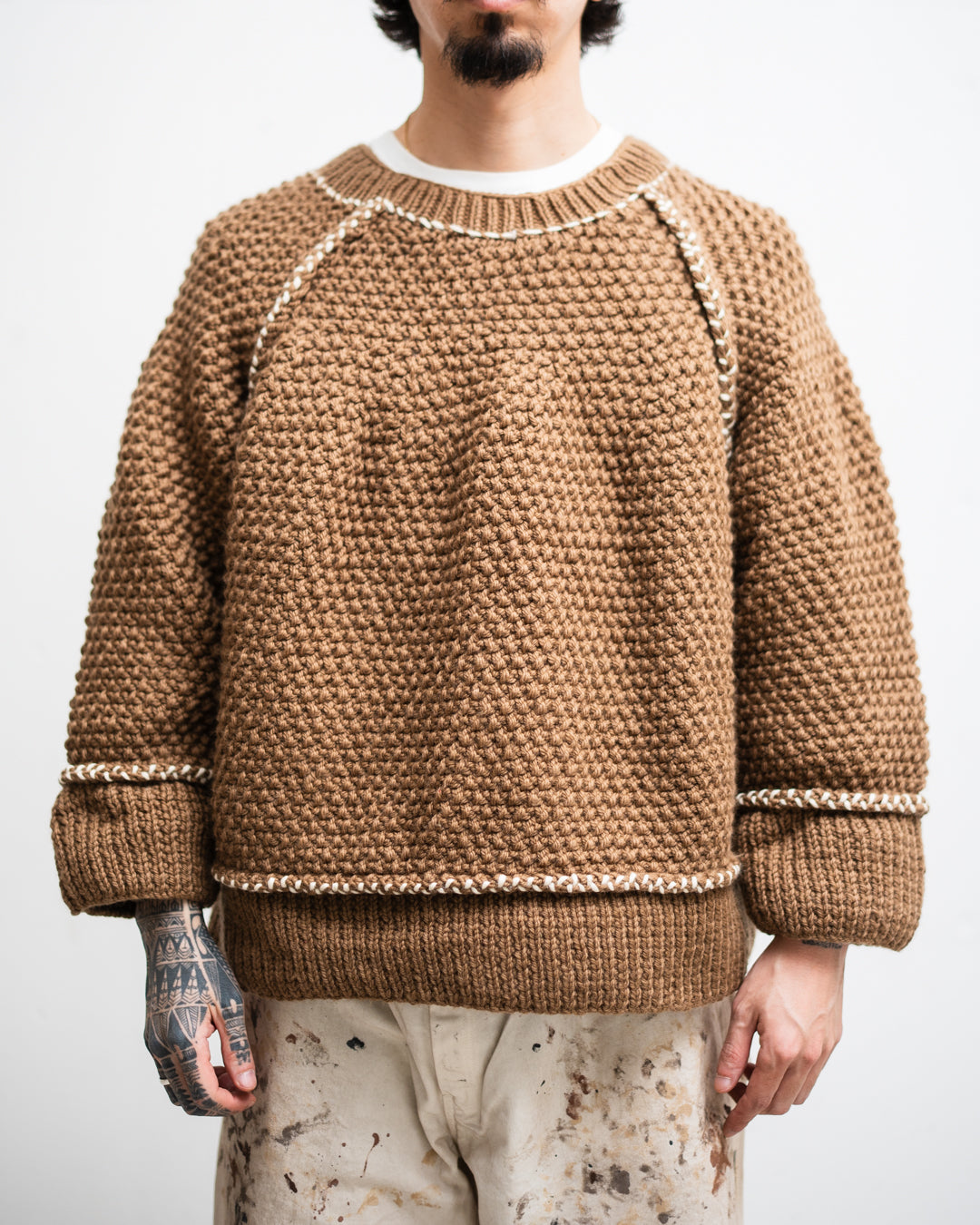 [LAST 1] refomed  GRANNY KNIT SWEATER