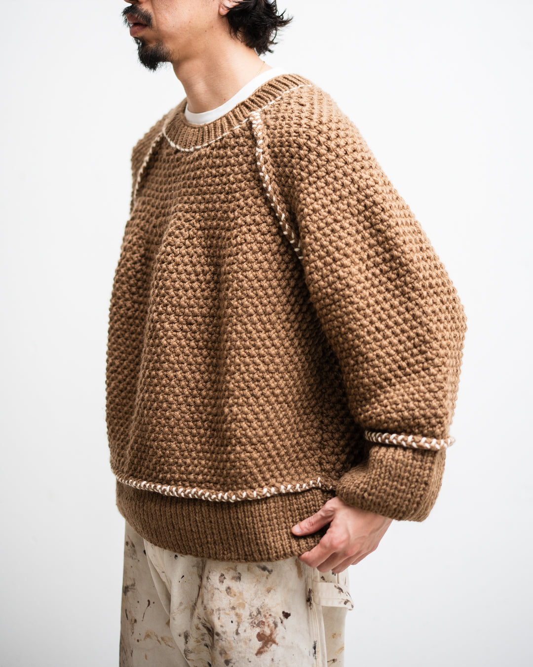 [LAST 1] refomed  GRANNY KNIT SWEATER