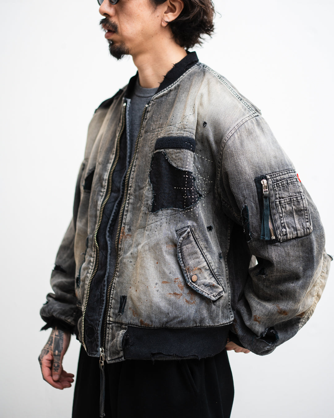 通販] ANACHRONORM(アナクロノーム) HARD REMAKED DUAL DENIM MA-1