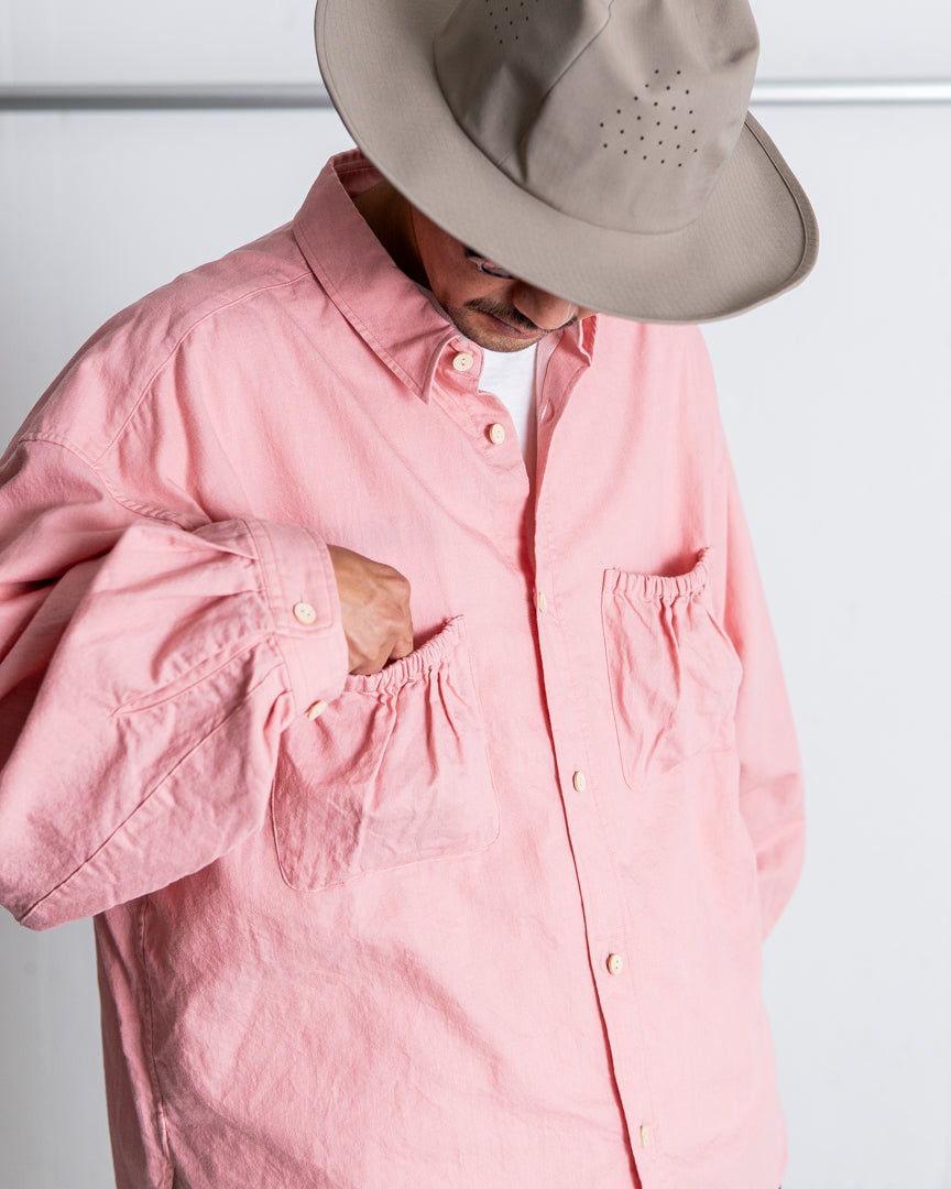 refomed  WRIST PATCH WIDE SHIRT"CHAMBRAY"