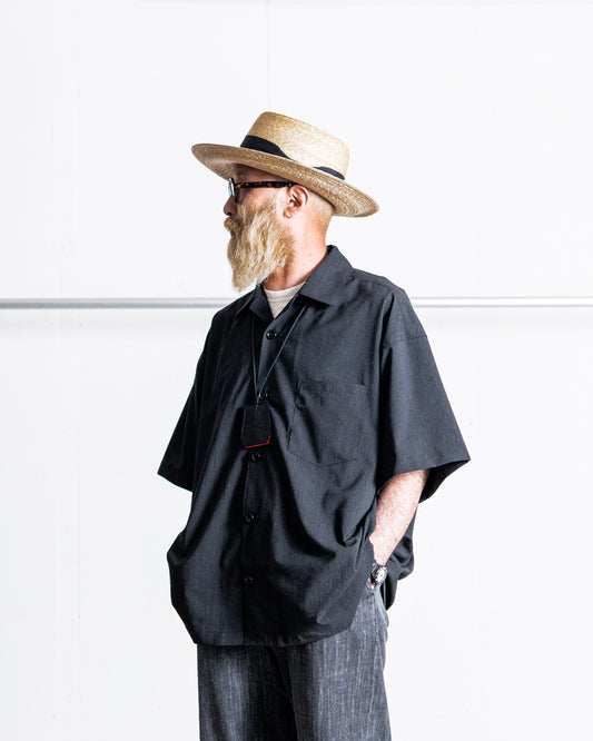 is-ness OPEN COLLAR BOX SHIRTS