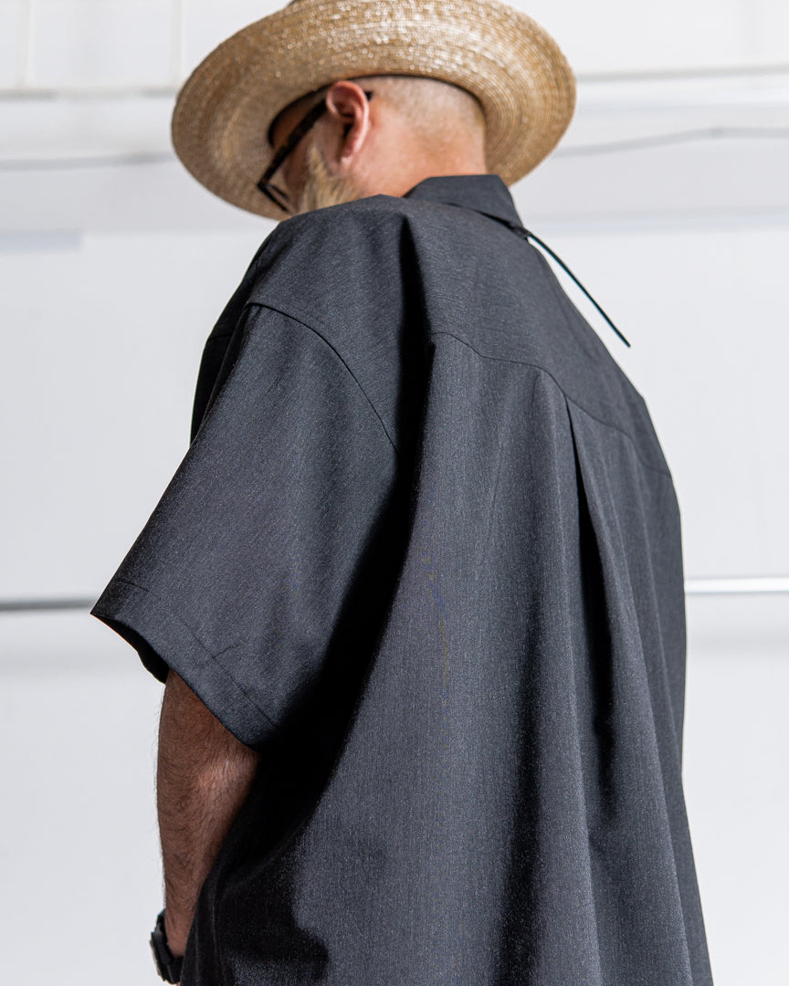 is-ness OPEN COLLAR BOX SHIRTS