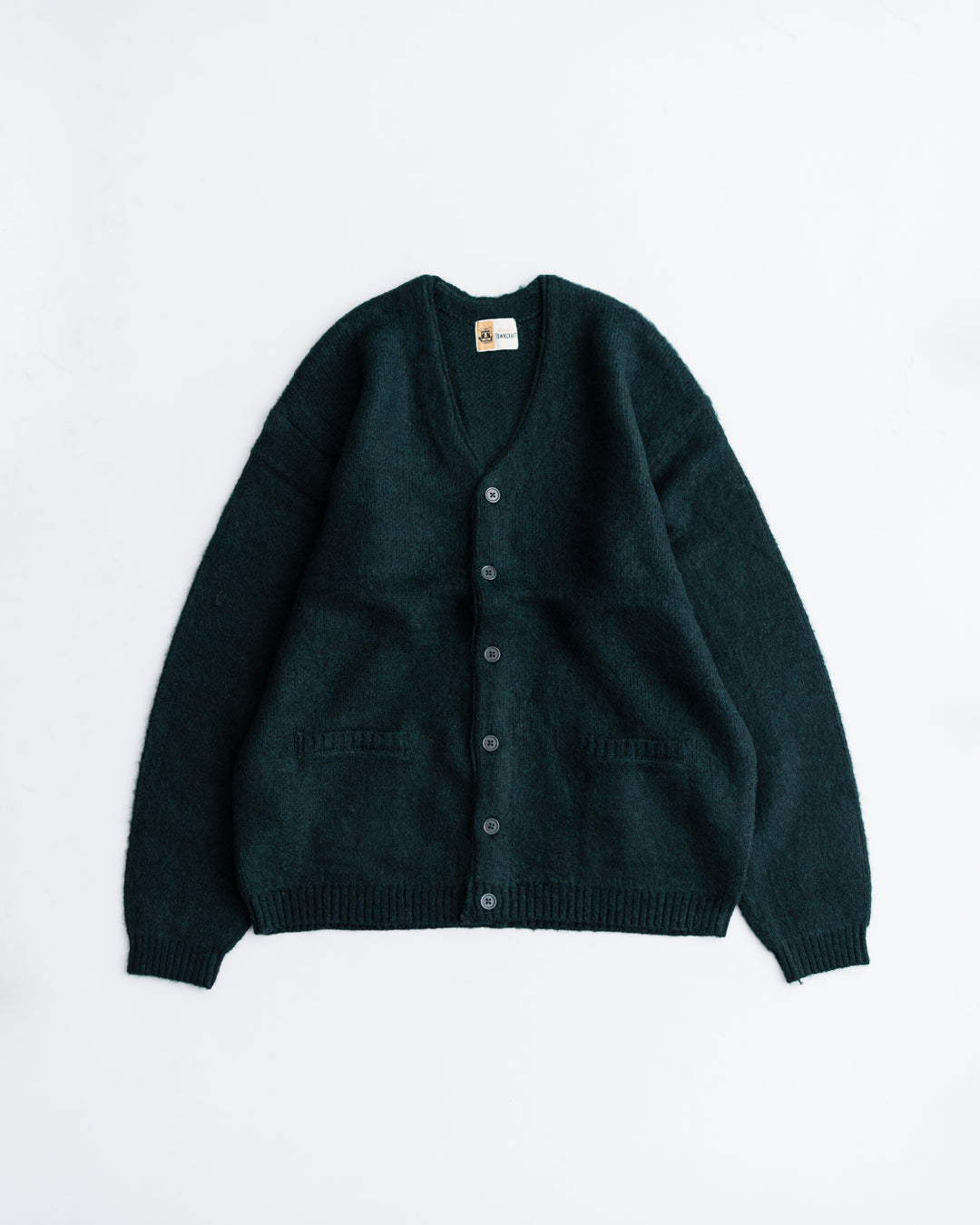 TOWNCRAFT MOHAIR SHAGGY CARDIGAN