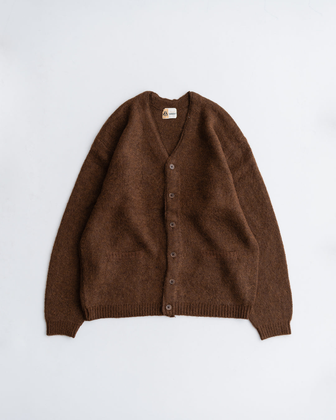 TOWNCRAFT MOHAIR SHAGGY CARDIGAN