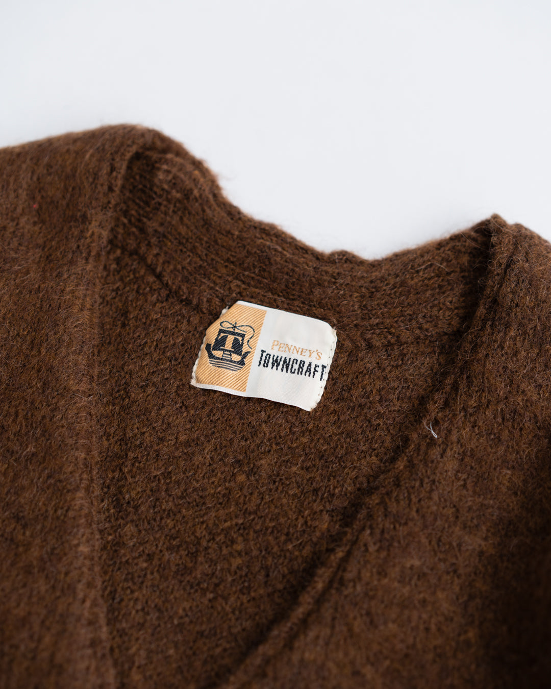TOWNCRAFT MOHAIR SHAGGY CARDIGAN
