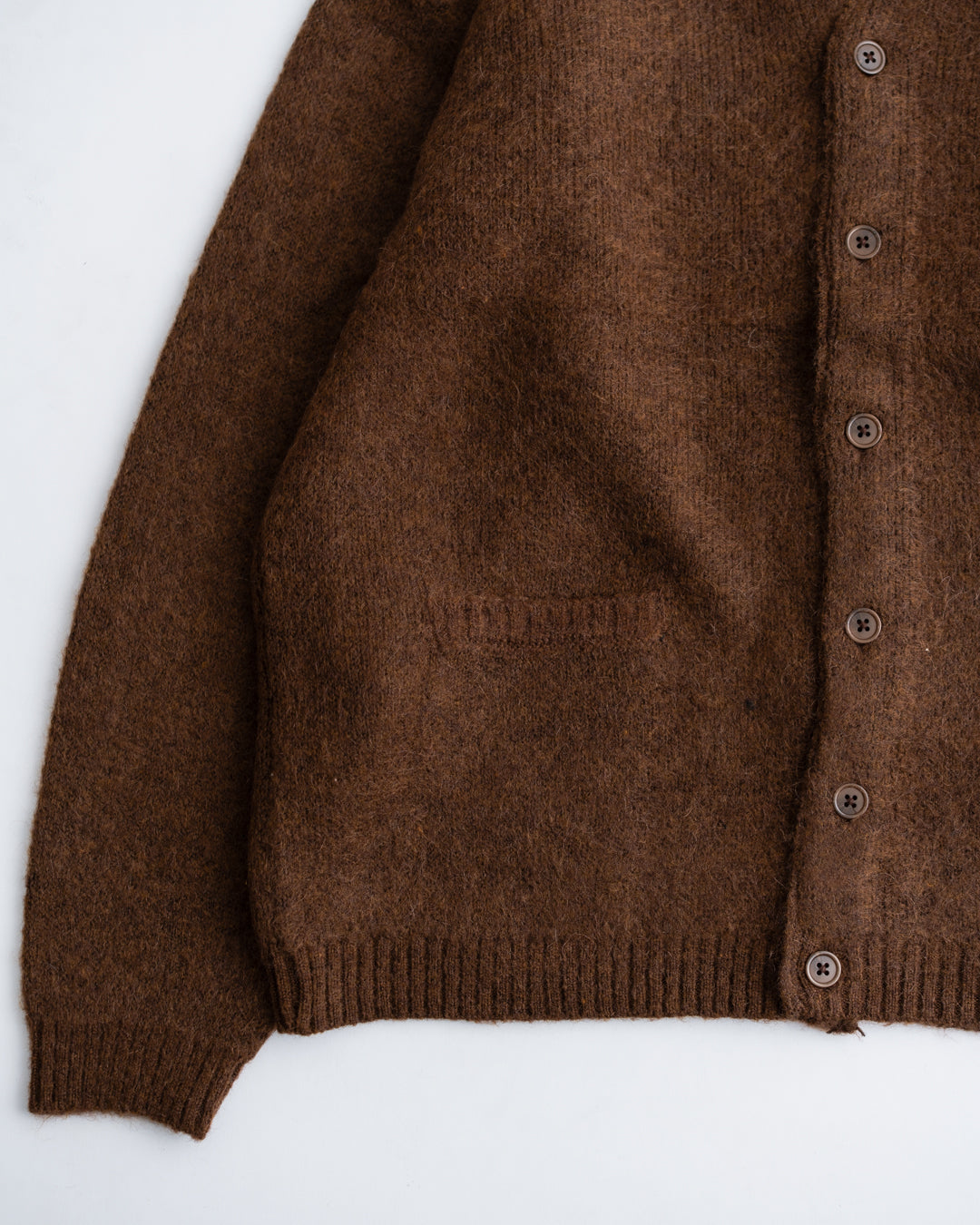 TOWNCRAFT MOHAIR SHAGGY CARDIGAN