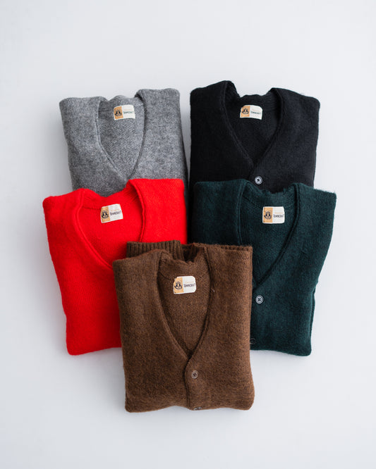 TOWNCRAFT MOHAIR SHAGGY CARDIGAN