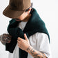 TOWNCRAFT MOHAIR SHAGGY CARDIGAN