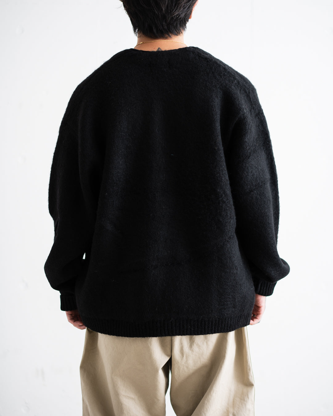 TOWNCRAFT MOHAIR SHAGGY CARDIGAN