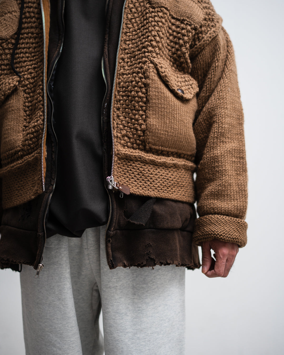 refomed  GRANNY KNIT JACKET