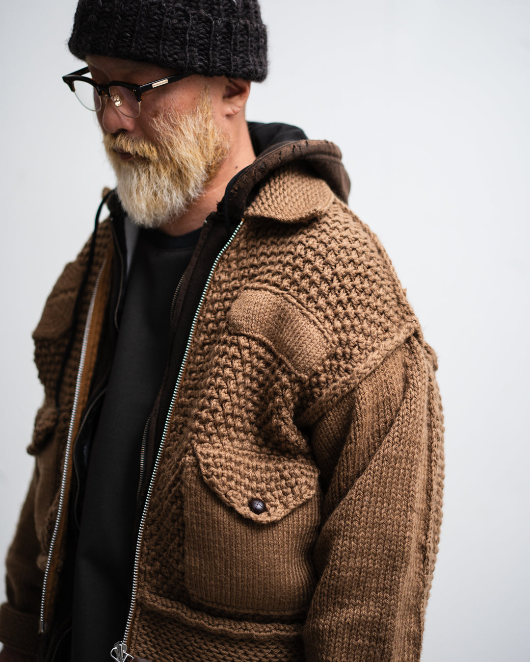 refomed  GRANNY KNIT JACKET