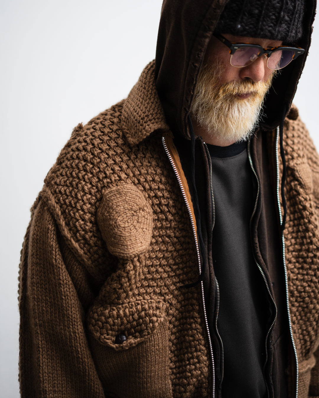 refomed  GRANNY KNIT JACKET