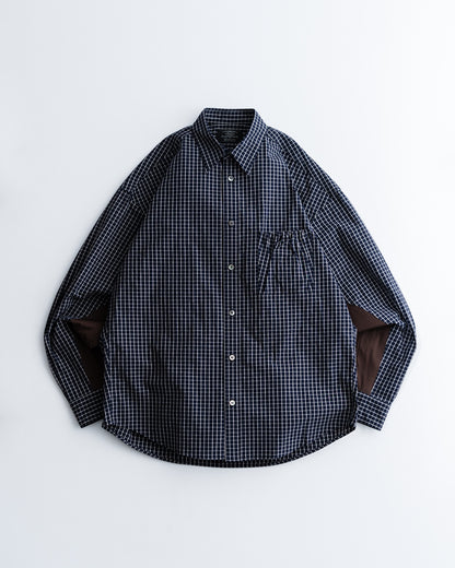 refomed  WRIST PATCH SLOUCH SHIRT "CHECK"