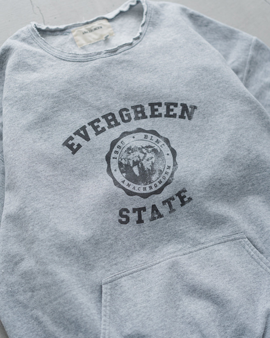 ANACHRONORM COLLEGE CUT-OFF S/S SWEAT