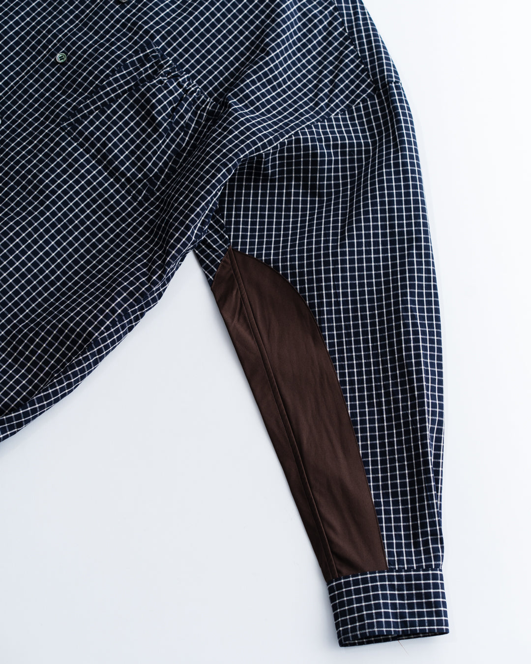 refomed  WRIST PATCH SLOUCH SHIRT "CHECK"