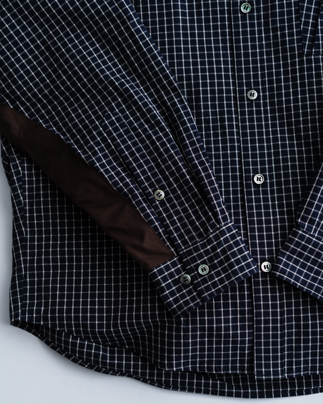 refomed  WRIST PATCH SLOUCH SHIRT "CHECK"