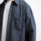 refomed  WRIST PATCH SLOUCH SHIRT "CHECK"