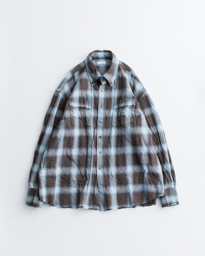 Name. COTTON TWILL OMBRE CUT-OFF REGULAR SHIRT