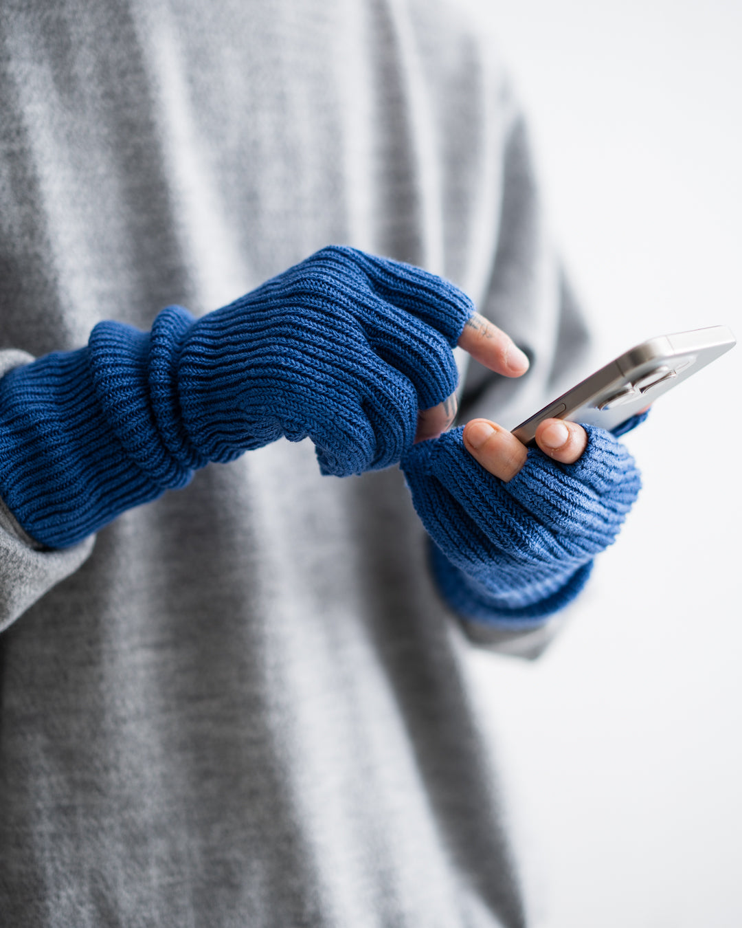 meanswhile Cotton Cupra Knit Arm Warmer