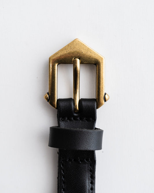 CCU NARROW MESH BELT - COW SKIN