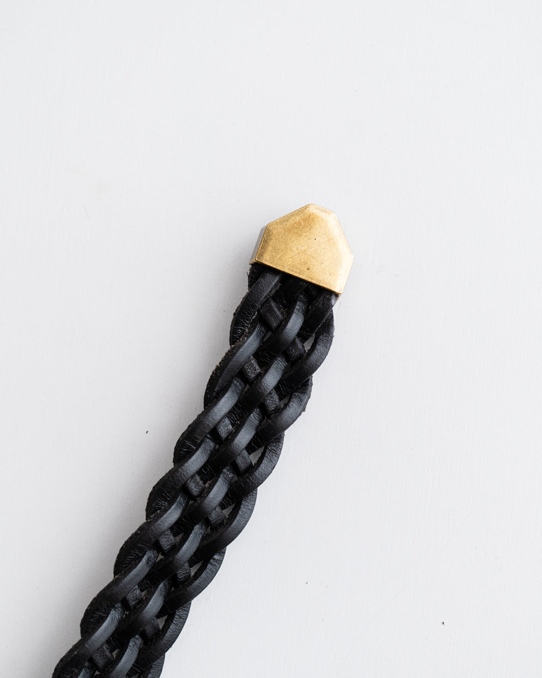 CCU NARROW MESH BELT - COW SKIN