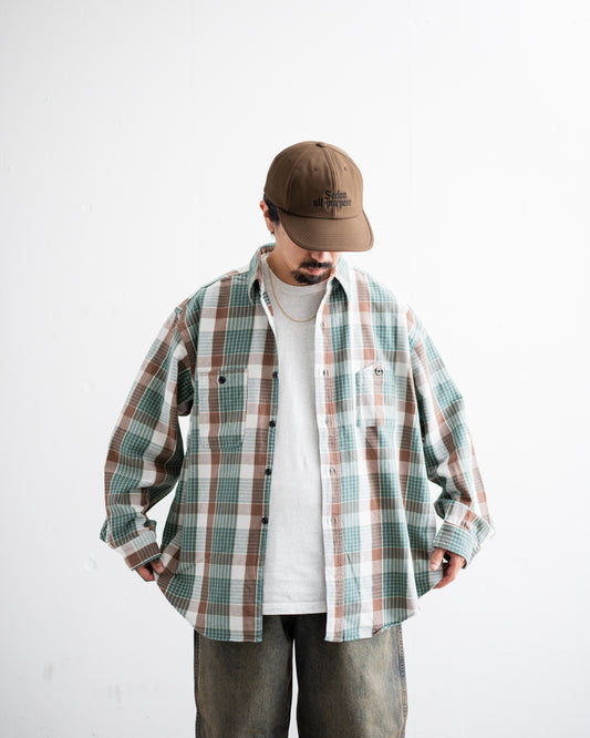 [9.26 sat 11:00 Release] BOWWOW MOUNTAIN POCKET FLANNEL SHIRT