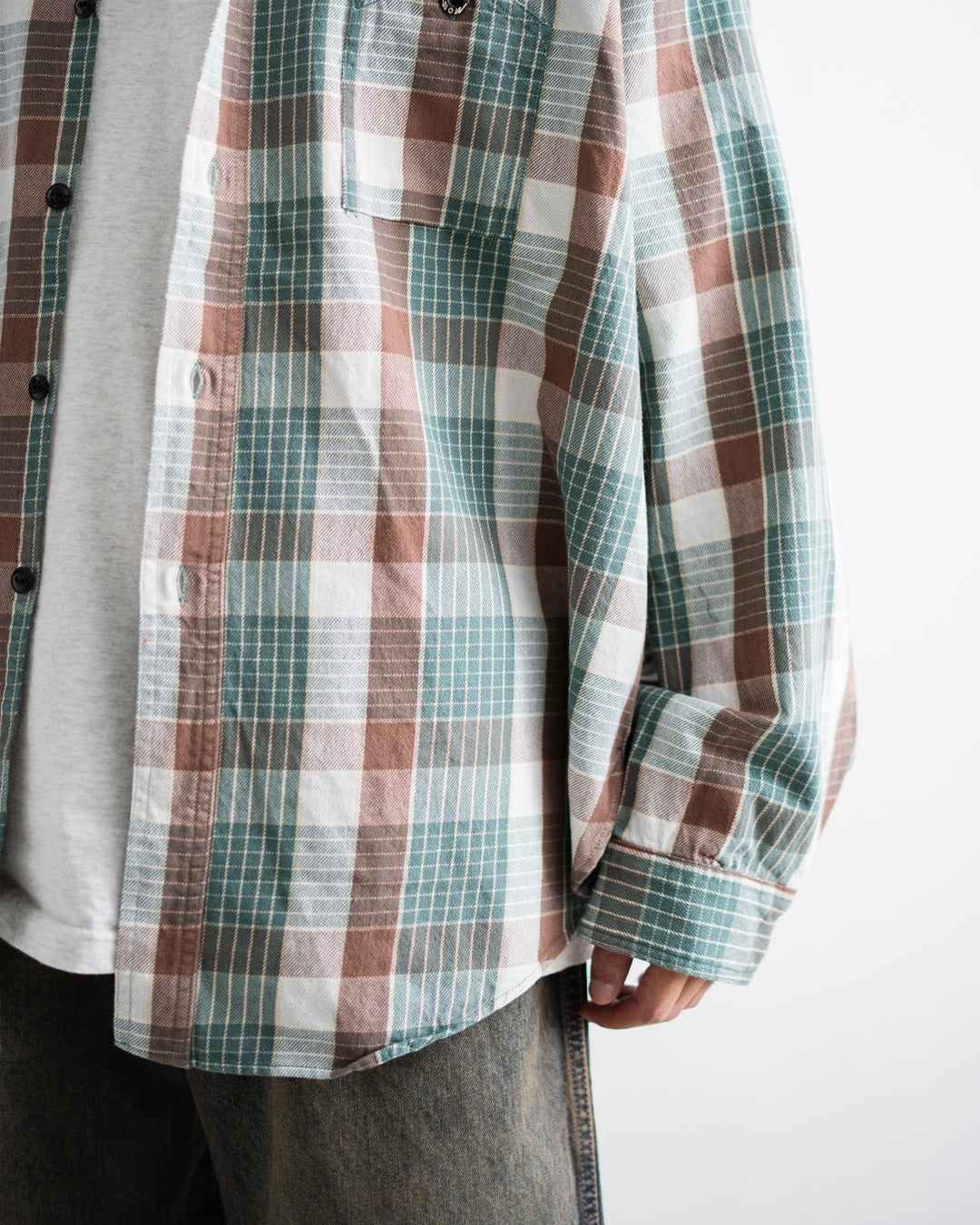 [9.26 sat 11:00 Release] BOWWOW MOUNTAIN POCKET FLANNEL SHIRT