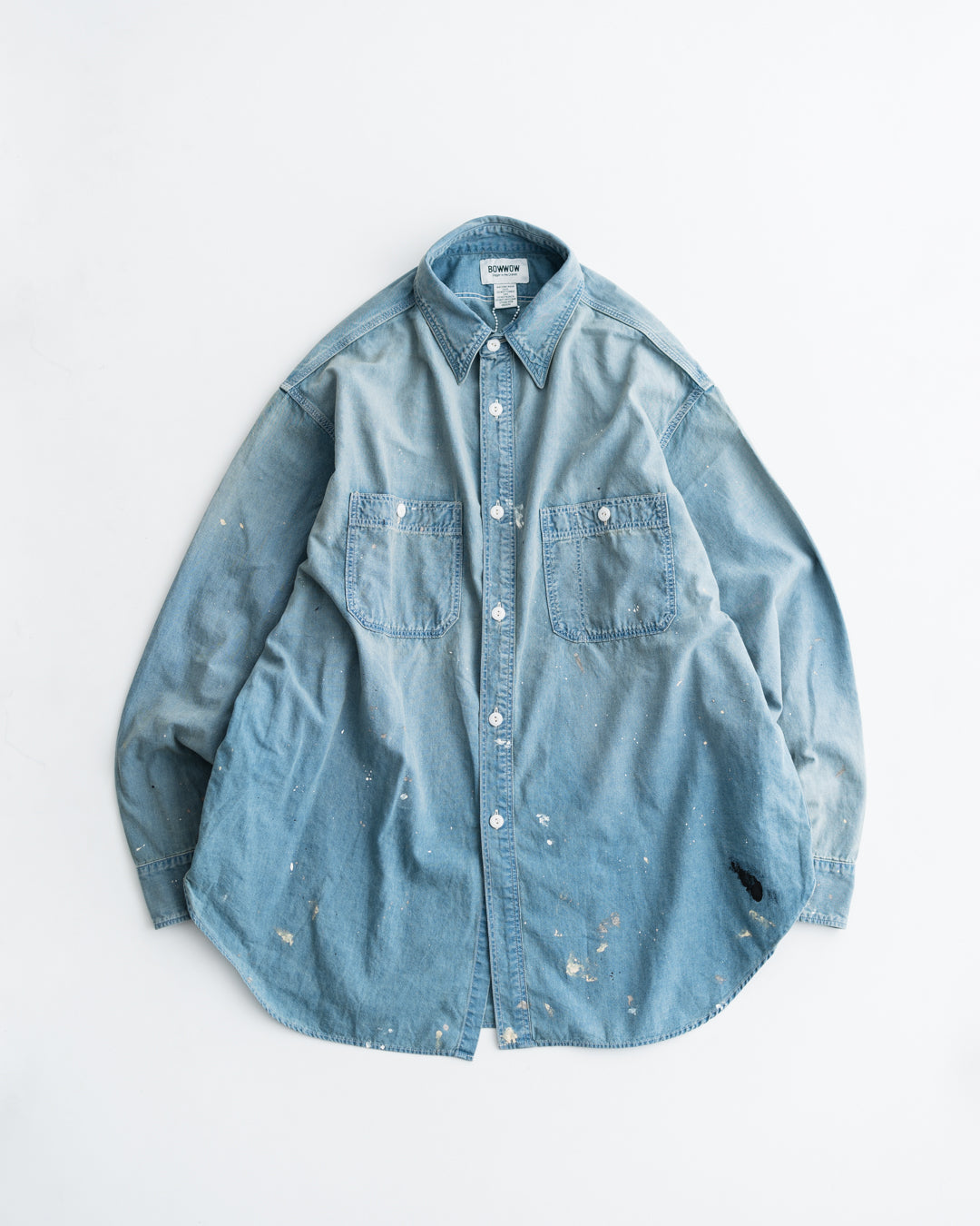 [9.26 sat 11:00 Release] BOWWOW SOLID BLUE CHAMBRAY SHIRT