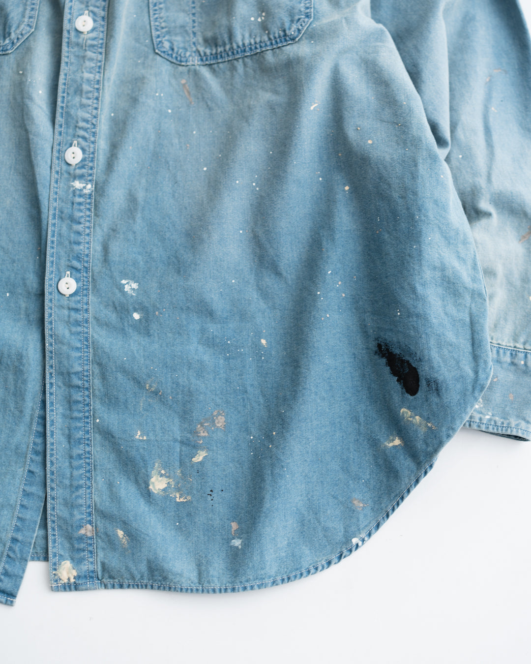 [9.26 sat 11:00 Release] BOWWOW SOLID BLUE CHAMBRAY SHIRT