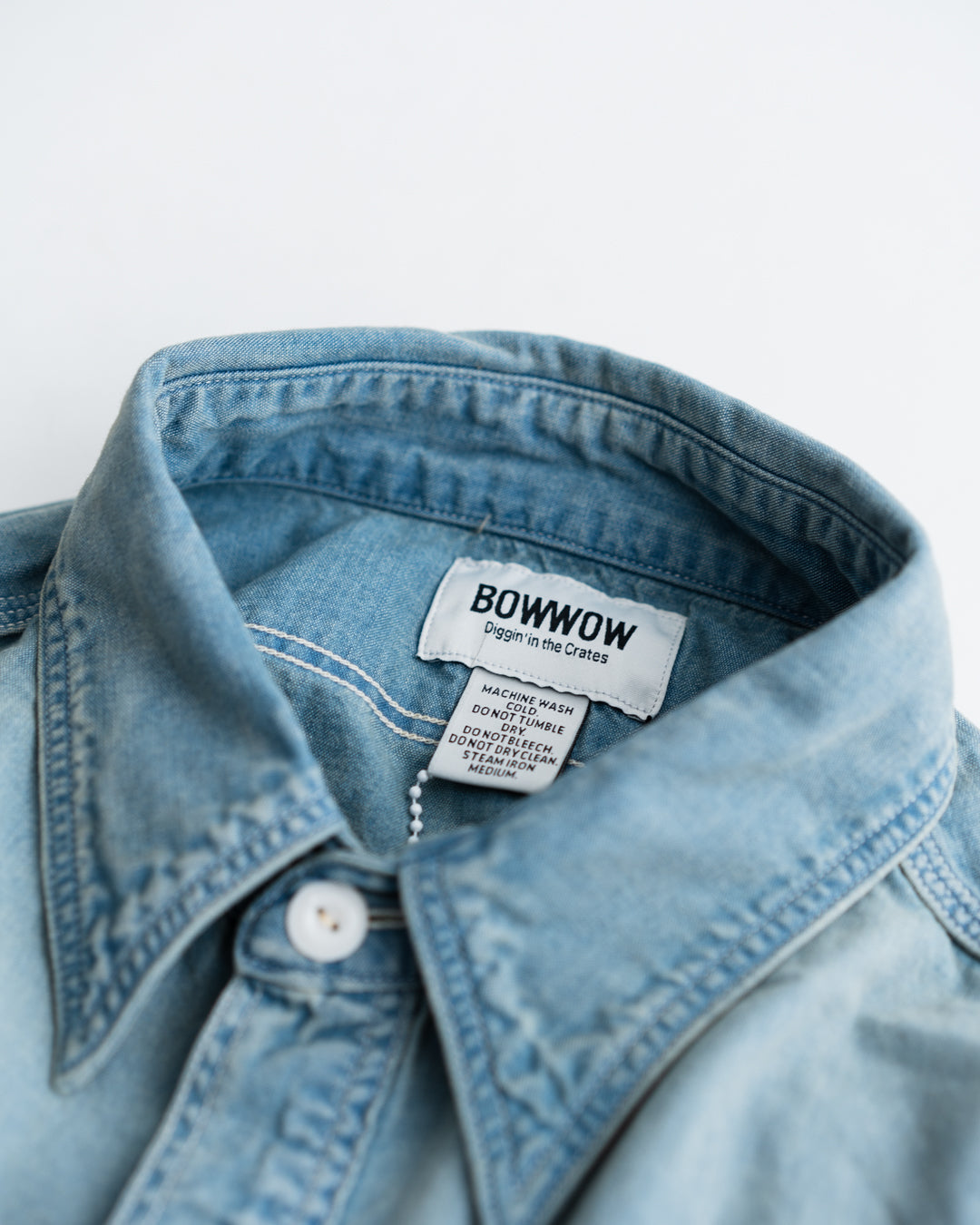 [9.26 sat 11:00 Release] BOWWOW SOLID BLUE CHAMBRAY SHIRT