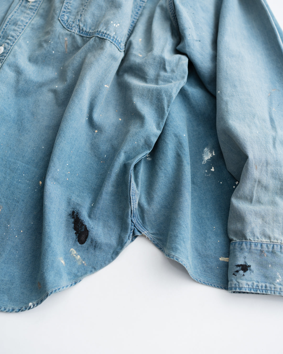 [9.26 sat 11:00 Release] BOWWOW SOLID BLUE CHAMBRAY SHIRT