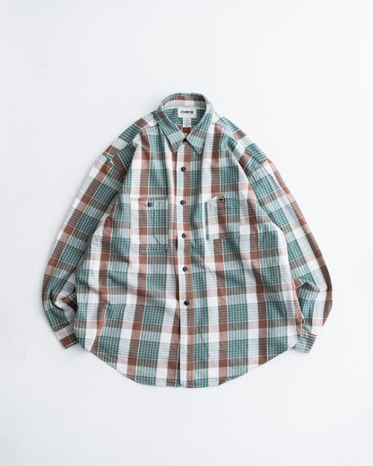 [9.26 sat 11:00 Release] BOWWOW MOUNTAIN POCKET FLANNEL SHIRT