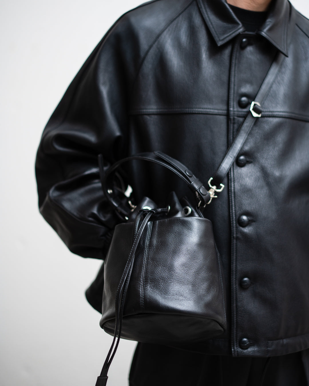 CCU DRAWSTRING BAG - COW SKIN